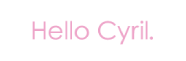 Login : Hello Cyril. Boutique