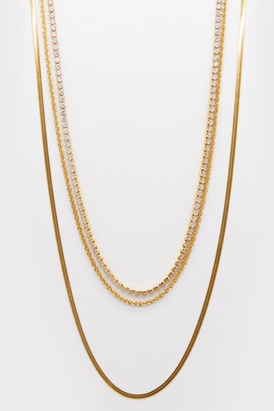 Stella + Gemma 3 Layer Necklace-accessories-Hello Cyril.