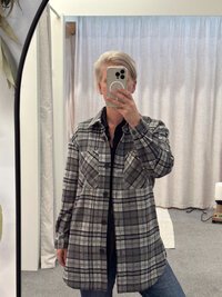 Preen Overcoat Check Shacket