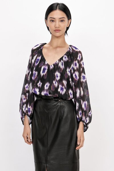 Veronika Maine Ultra Violet Top-shop-by-label-Hello Cyril.