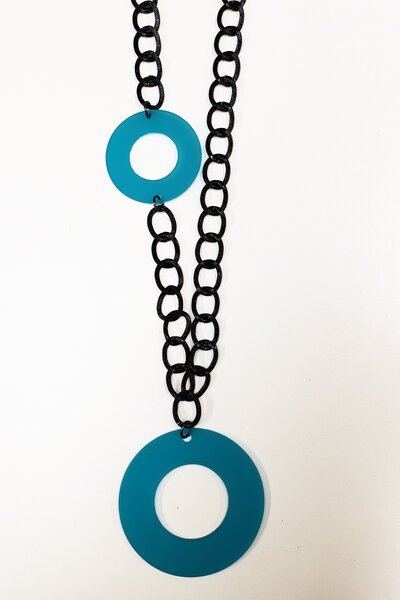 M & D Double Circle Necklace-accessories-Hello Cyril.