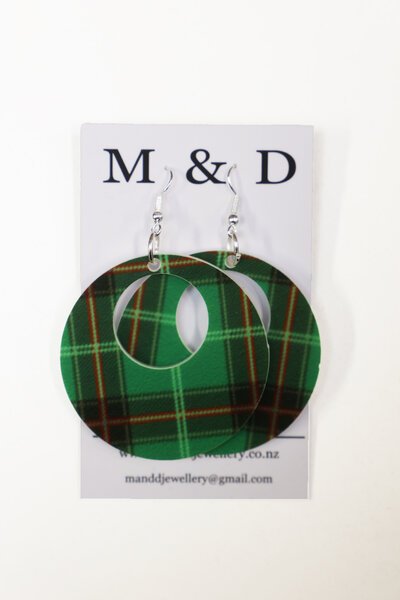 M & D Patterned Dangle Earrings-accessories-Hello Cyril.