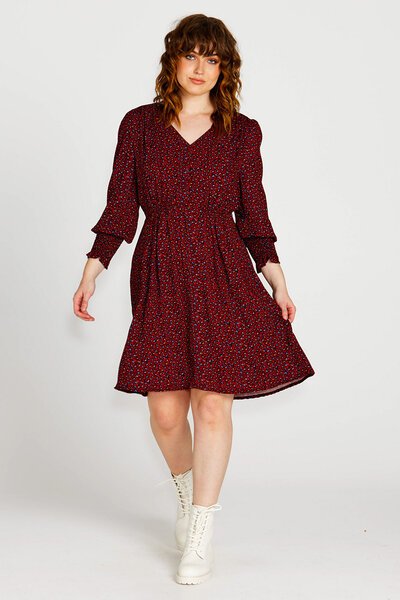 Sass Candice Animal Print V Neck Mini Dress-hc-shop-by-style-Hello Cyril.