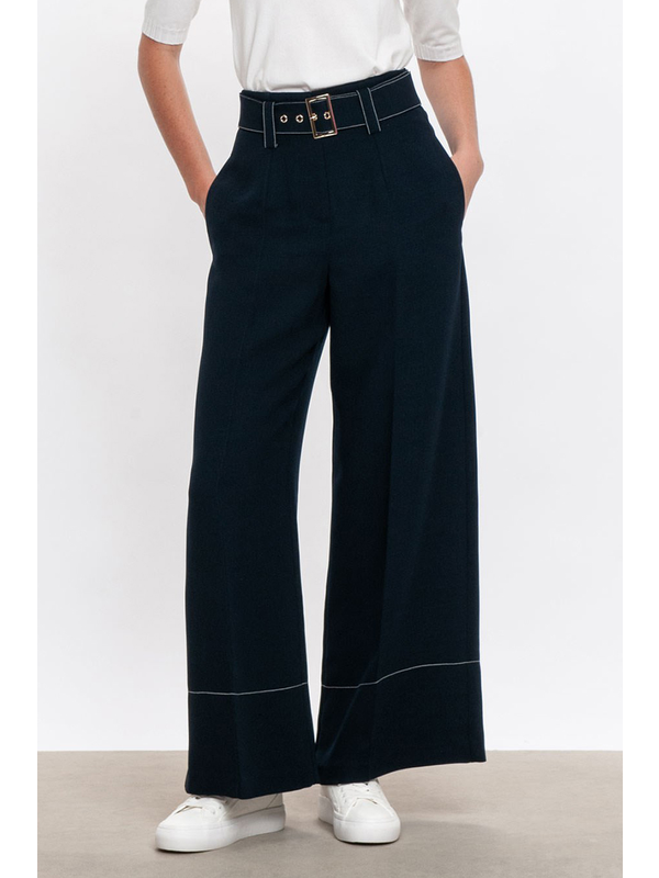 Veronika Maine Double Weave Topstitch Culotte-best-sellers-Hello Cyril.