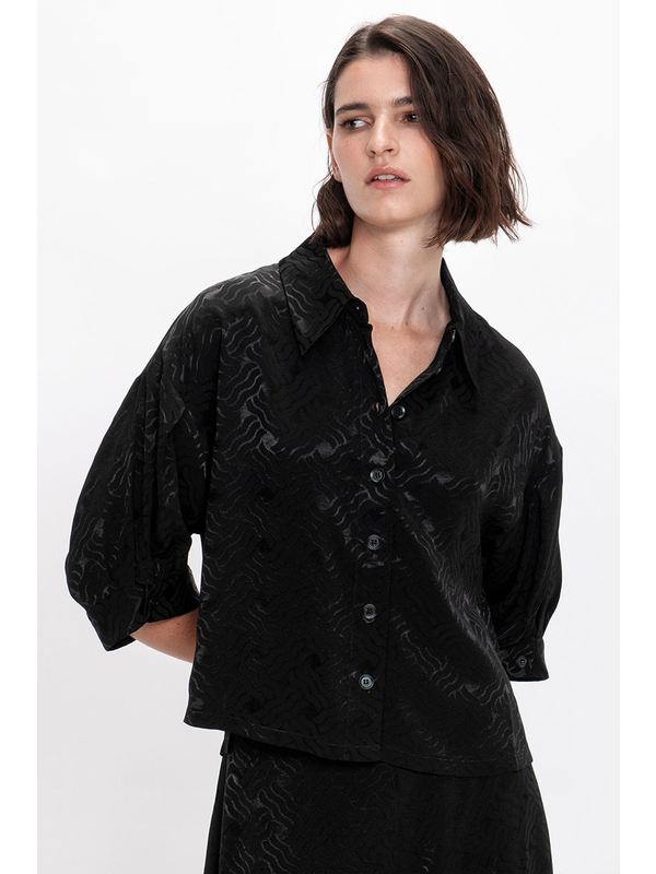 Veronika Maine Lattice Jacquard Shirt-best-sellers-Hello Cyril.