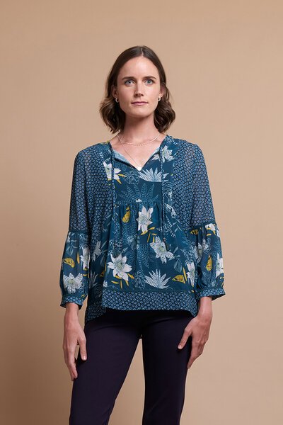 Memo Relaxed  Balloon Sleeve Top-shop-by-label-Hello Cyril.