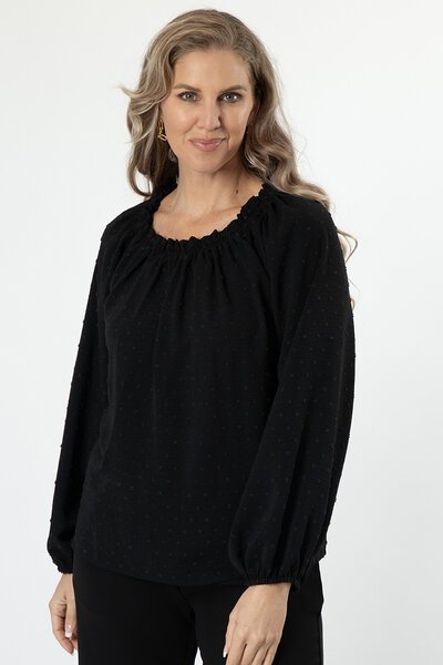 Stella + Gemma Ettie Top - Black-shop-by-label-Hello Cyril.