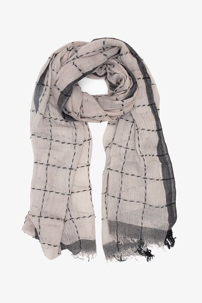 Antler Windowpane Scarf-hc-shop-by-style-Hello Cyril.