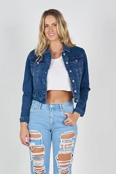 Wakee Bylily Cropped Denim Jacket-hc-new-Hello Cyril.