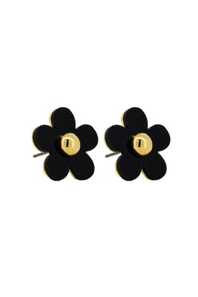 Tiger Tree Large Black Daisy Studs-hc-shop-by-style-Hello Cyril.