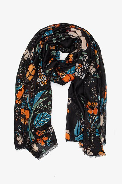 Antler Flowers & Gold Foil Scarf-hc-shop-by-style-Hello Cyril.
