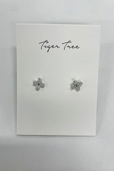 Tiger Tree White Flower Studs-gift-guide-Hello Cyril.