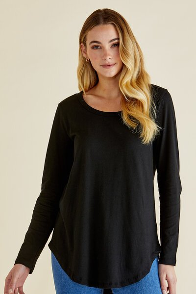 Betty Basics Megan Long Sleeve Top-shop-by-style-Hello Cyril.