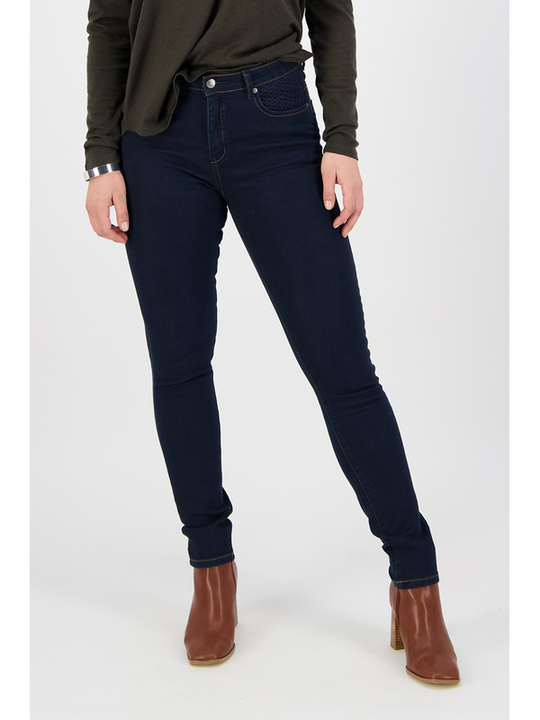 Vassalli Reign Skinny Basket Weave Pocket Jean