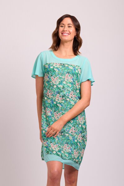 Memo Contrast Yoke Dress-shop-by-label-Hello Cyril.
