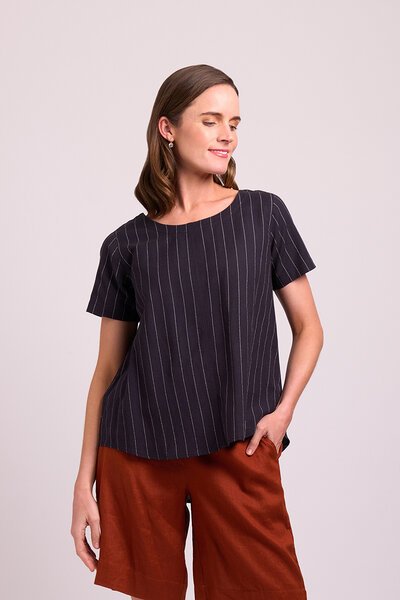 Preen Print Swing Up Down Hem Top-shop-by-label-Hello Cyril.