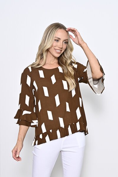 New U Danica Ruffle Blouse-hc-shop-by-style-Hello Cyril.
