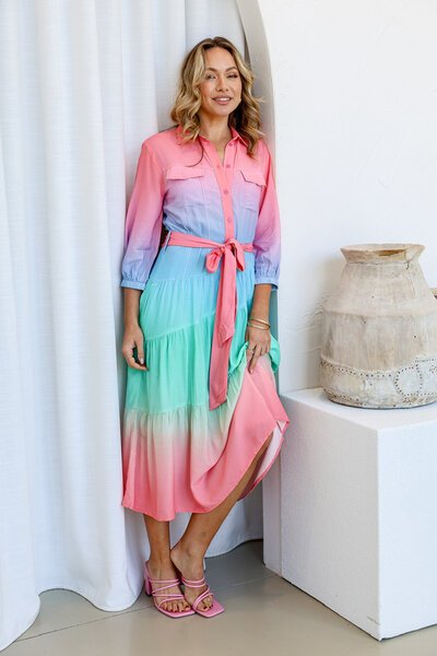 Joop & Gypsy Zoey Ombre Midi Tie Dress-hc-shop-by-style-Hello Cyril.