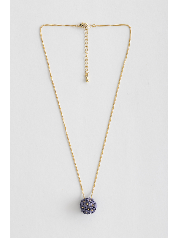 Stella + Gemma Flower Ball Pendant Necklace