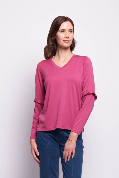 Foil Merino Puff & Ruffle Sleeve Jumper-shop-by-label-Hello Cyril.