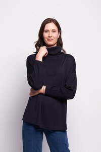 Foil Rib Detail Merino Jumper