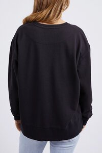 Foxwood Black Effortless Crew