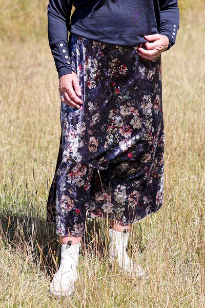 Memo Velveteen Skirt-shop-by-label-Hello Cyril.