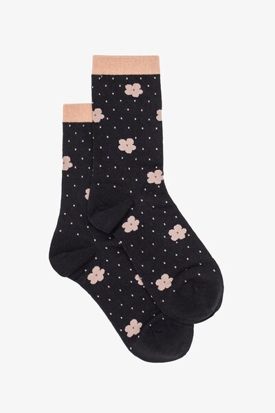Antler Taupe Daisy Sock-gift-guide-Hello Cyril.