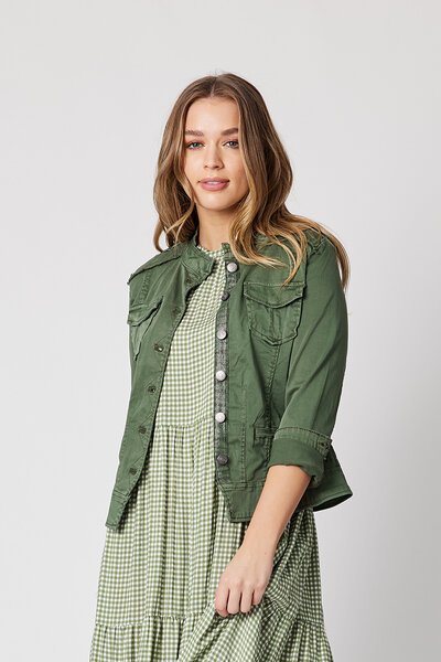 Threadz Military Denim Jacket-shop-by-style-Hello Cyril.