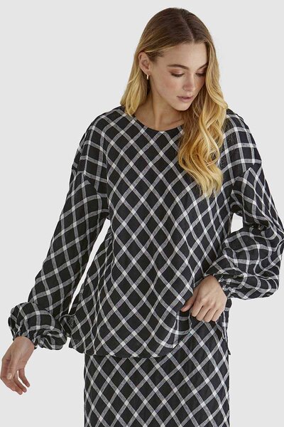 Sass Beau Check Top-hc-new-Hello Cyril.