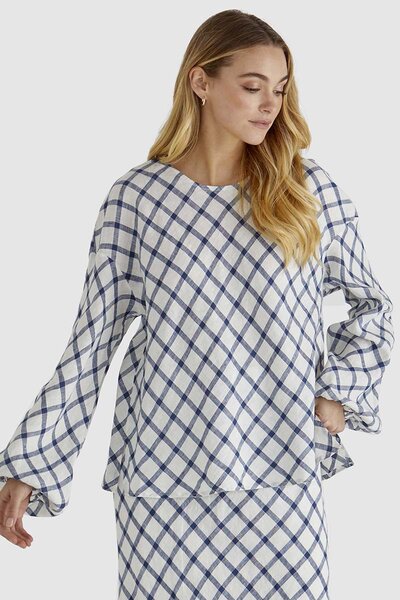 Sass Beau Check Top-hc-new-Hello Cyril.