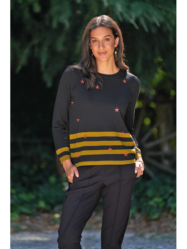 Foil Stars + Stripes Sweater