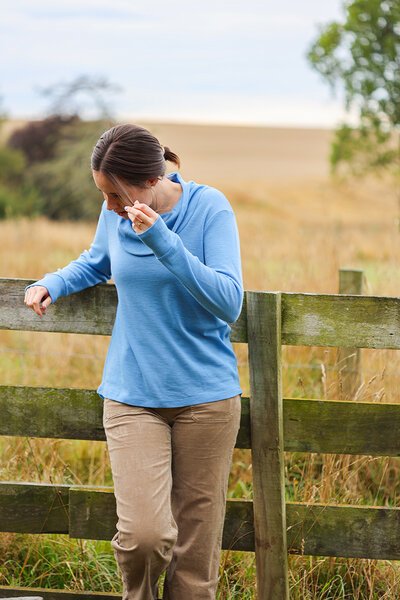 Foil Merino Cowl Neck Jumper-shop-by-label-Hello Cyril.