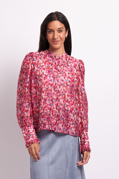 Oh Three Ruffle Neck Shirt-shop-by-style-Hello Cyril.