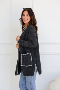 Miss Marlow Blanket Stitch Pocket Coatigan