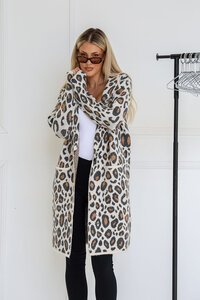Miss Marlow Leopard Coatigan
