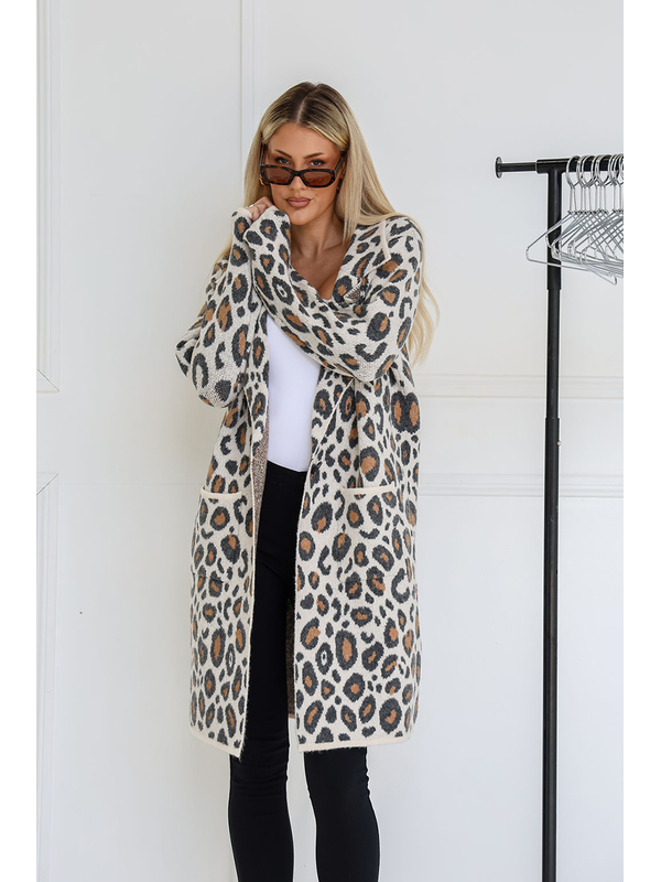 Miss Marlow Leopard Coatigan