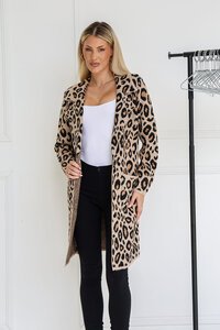 Miss Marlow Leopard Coatigan