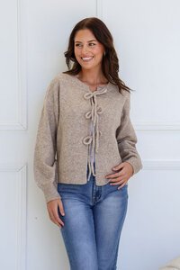 Miss Marlow Bow Tie Front Cardi