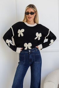 Miss Marlow Diamonte Bow Knit