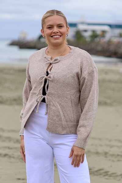 Miss Marlow Bow Tie Front Cardi-gift-guide-Hello Cyril.