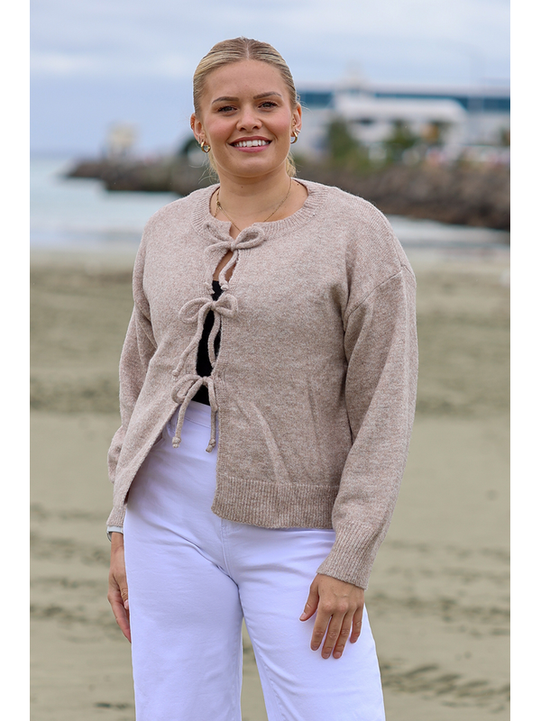 Miss Marlow Bow Tie Front Cardi