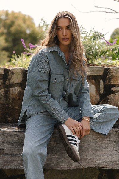 Betty Basics Cherry Denim Shirt-gift-guide-Hello Cyril.
