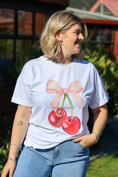Surri Cherry Ribbon Tee-gift-guide-Hello Cyril.