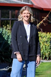 Fria The Label Leopard Lined Blazer