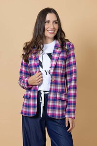 Charlo Azini Checkered Blazer
