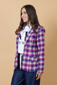 Charlo Azini Checkered Blazer