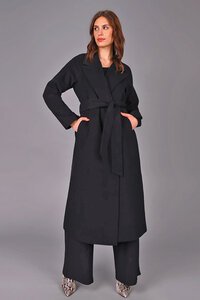 Storm Chief Wool Belted Wrap Coat