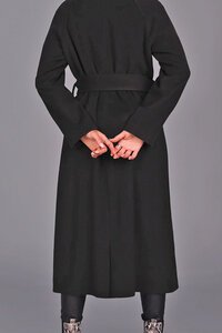 Storm Chief Wool Belted Wrap Coat