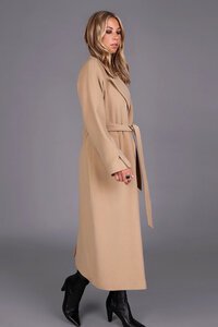 Storm Chief Wool Belted Wrap Coat